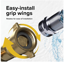 Load image into Gallery viewer, Camco Brass Marine/RV Water Pressure Regulator, 40–50 PSI (40055)