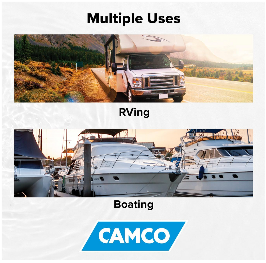 Camco Brass Marine/RV Water Pressure Regulator, 40–50 PSI (40055)