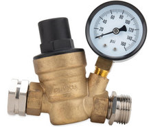 Load image into Gallery viewer, Camco Adjustable RV/Marine Brass Water Pressure Regulator (40058)