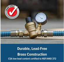 Load image into Gallery viewer, Camco Adjustable RV/Marine Brass Water Pressure Regulator (40058)