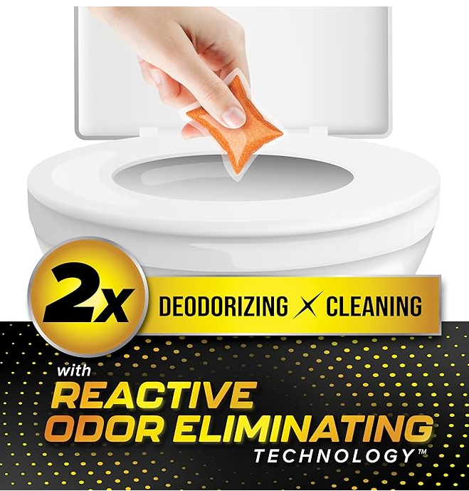 Camco TST MAX RV Toilet Treatment Drop-INs, Orange Scent, 15-Pack (41189)