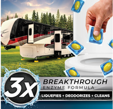 Load image into Gallery viewer, Camco TST PRO RV Toilet Treatment Drop-INs, Fresh Pine, 10-Pack (41770)