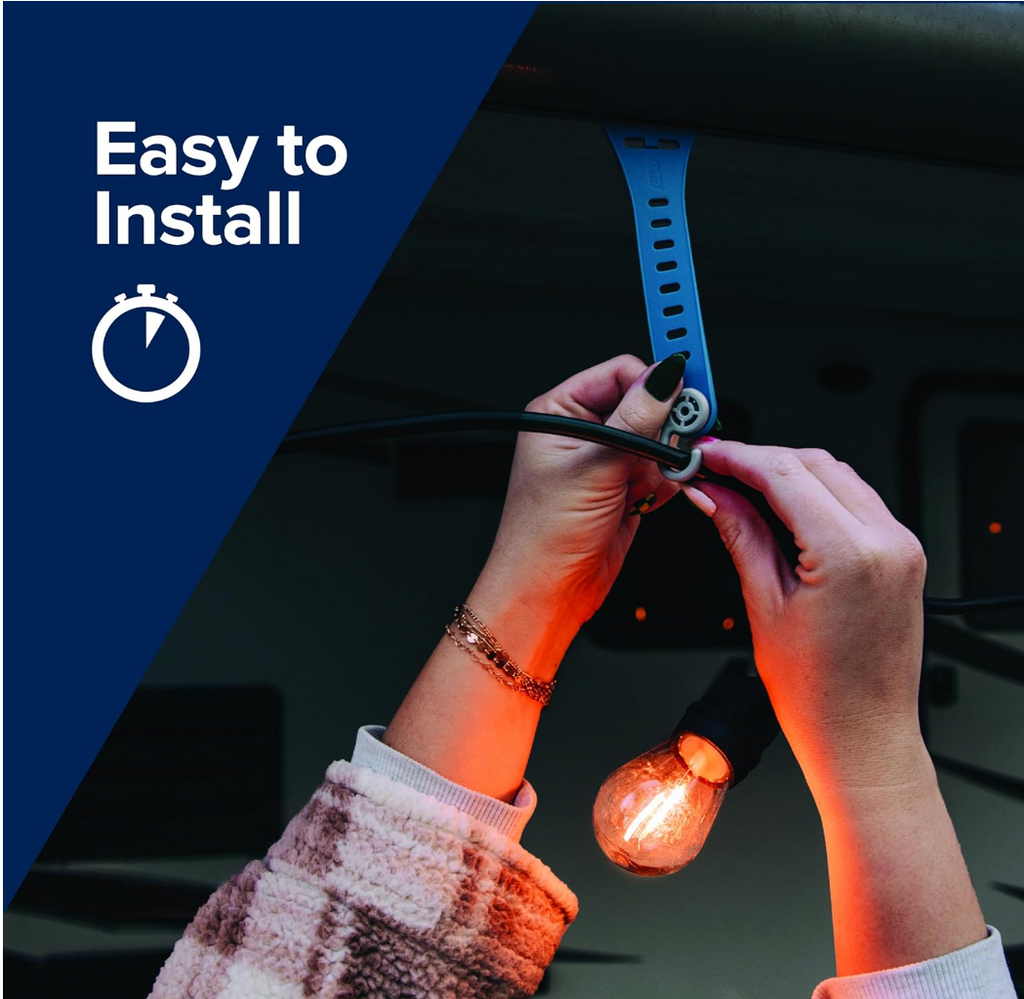 Camco Quick-Set RV Awning Party Light Hangers, 7-Pack (42700)