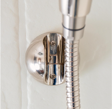 Load image into Gallery viewer, Camco Complete RV/Marine Shower Head Kit, 5 Spray Patterns, Brushed Nickel (43747)