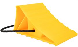 Camco Standard Wheel Chock with Rope – Fits Tires Up to 26