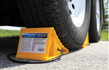 Load image into Gallery viewer, Camco Standard Wheel Chock with Rope – Fits Tires Up to 26" (44472)