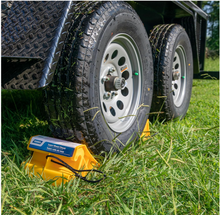 Load image into Gallery viewer, Camco Super Wheel Chock with Rope – Fits Tires Up to 29" (44475)