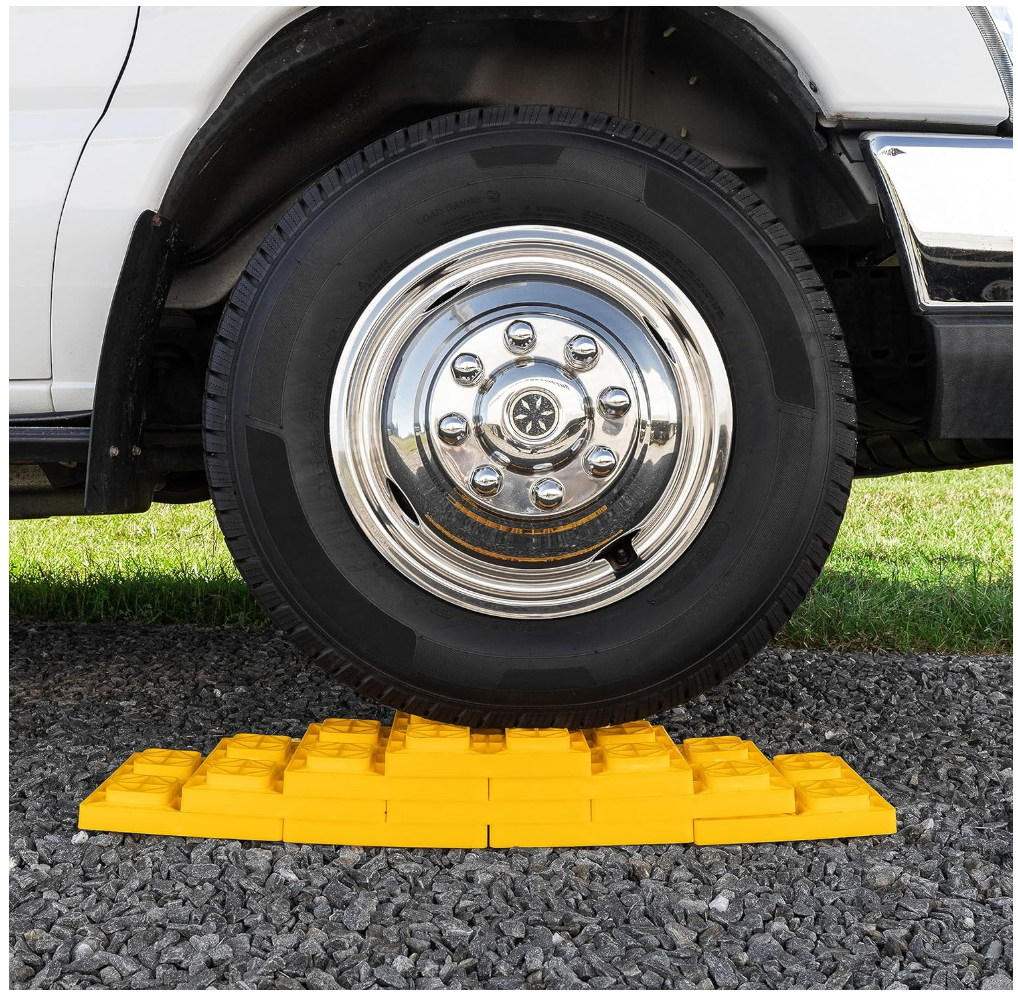 Camco FasTen Camper/RV Leveling Blocks, Yellow, 10-Pack (44512)