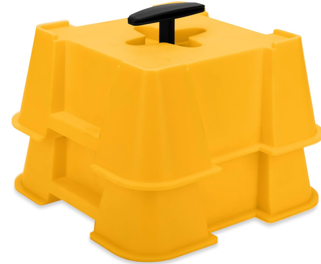 Camco FasTen RV Leveling High-Gain Base “Big Blocks”, 2-Pack (44539)