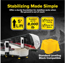 Load image into Gallery viewer, Camco FasTen RV Leveling High-Gain Base “Big Blocks”, 2-Pack (44539)