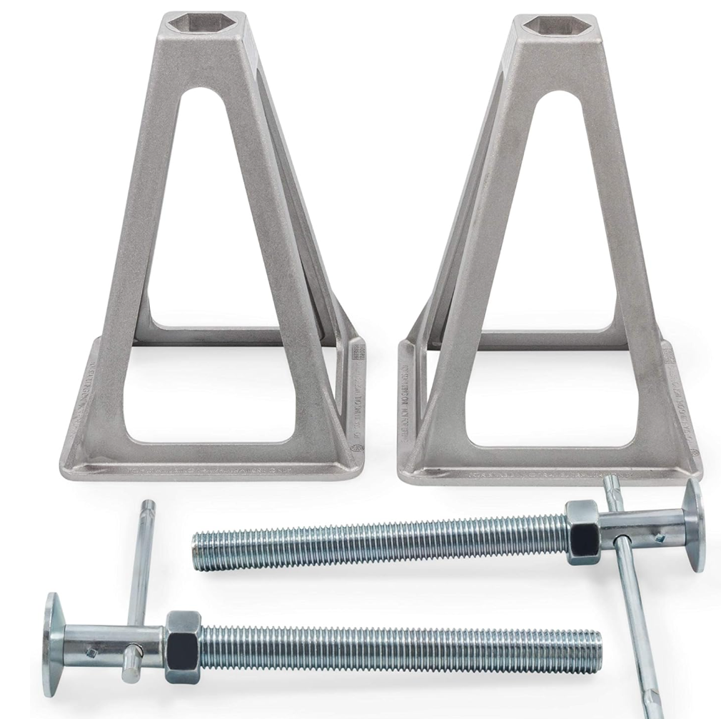 Camco Aluminum Stack Jacks – RV Stabilizer/Leveling Jacks, 2-Pack (44561)