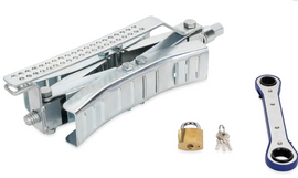 Camco Eaz-Lift Heavy Duty Wheel Stop with Ratchet Wrench, Large (44662)