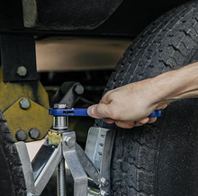 Load image into Gallery viewer, Camco Eaz-Lift Heavy Duty Wheel Stop with Ratchet Wrench, Large (44662)