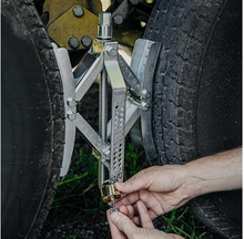 Load image into Gallery viewer, Camco Eaz-Lift Heavy Duty Wheel Stop with Ratchet Wrench, Large (44662)