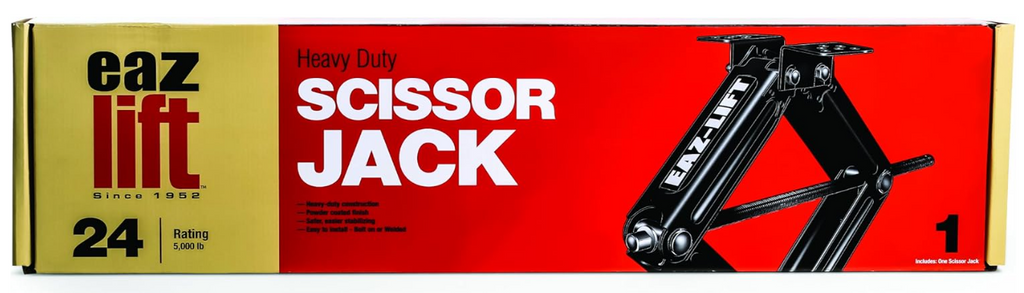 Camco EAZ-Lift 24" Stabilizing RV Scissor Jack, 5,000 lb, 1-Pack (48810)