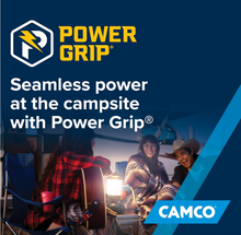 Load image into Gallery viewer, Camco Heavy Duty RV PowerGrip Adapter – 15A Male to 30A Female (55223)