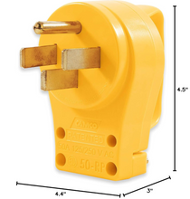 Load image into Gallery viewer, Camco PowerGrip 50 Amp Male Replacement Plug – NEMA 14-50P (55255)