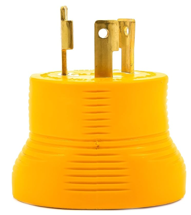 Camco PowerGrip Camper/RV Generator Adapter – L5-30P to TT-30R (55333)
