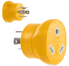 Load image into Gallery viewer, Camco PowerGrip 30 Amp 4-Prong Generator Adapter – L14-30P to TT-30R (55338)