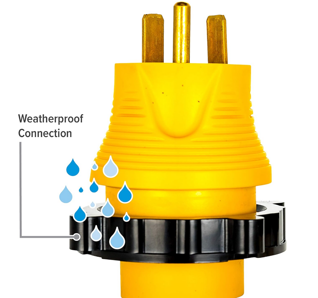 Camco Power Grip 30A-to-30A RV Locking Adapter