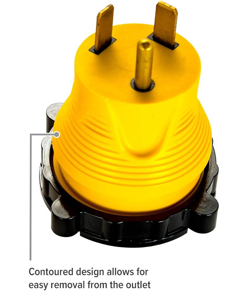 Camco Power Grip 30A-to-30A RV Locking Adapter