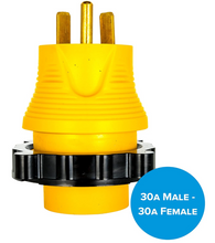 Load image into Gallery viewer, Camco Power Grip 30A-to-30A RV Locking Adapter