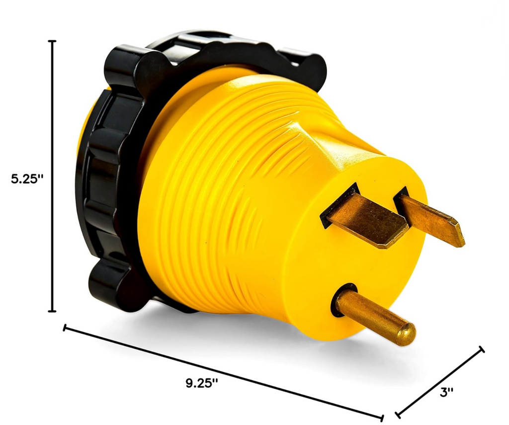 Camco Power Grip 30A-to-30A RV Locking Adapter