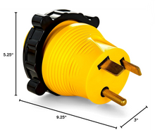 Load image into Gallery viewer, Camco Power Grip 30A-to-30A RV Locking Adapter