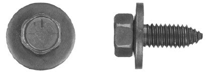 25 Pcs Black Hex Head Body Bolts 3/8-16 x 1" 9/16" Hex Head