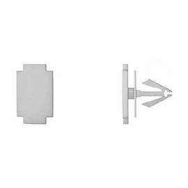 10 Pcs White Nylon Moulding Retainers 9mm Hole Size 16mm Stem Length