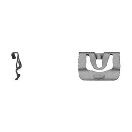 Main ST Collective 50 Pack Silver Finish Reveal Molding Clips | 16mm Width x 23mm Length Trim Retainer Clips | Fit for GM 9808241 | Car Trim & Panel Hardware for Windshield and Rear Window