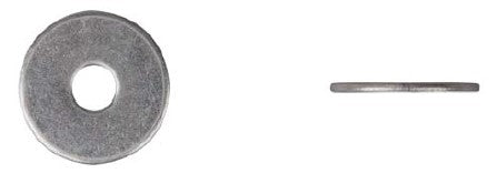 100 Pcs Zinc Fender Washers - 1/4 x 1"  1/16" Thick