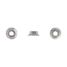 Load image into Gallery viewer, 50 Pcs Zinc Serrated Class 10 Flange Nut - 6-1.00 mm 10mm Hex 14mm Flange