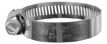 Worm Gear Hose Clamps - #10 Standard 1/2-1 1/16" C/R