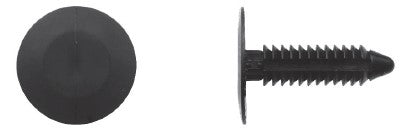 50 Pcs Black Nylon Splash Shield Ret - 1/4" Hole Size 7/8" Head Dia