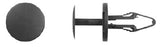 25 Pcs Black Nylon Push Type Ret - 6.5mm Hole Size 22mm Stem