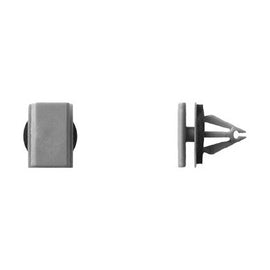 Main ST Collective 15 Pack Gray Nylon Moulding Clips | 9mm Hole, 15mm Stem, Trim Panel Fasteners with Sealer | Automotive Windshield & Pillar Clip Replacements for GM 15288146, 15893516
