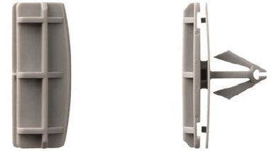 15 Pcs Gray Nylon Fender Mldg Clips - 9mm Hole Size 15mm Stem Length
