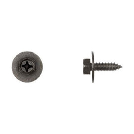 50 pcs Black Zinc Head Sems Screws - 6.3-1.81 x 20mm Phillips Drive