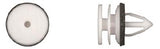 15 Pcs White Nylon Door Panel Ret - 9.5mm Hole Size 17mm Stem Length