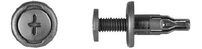 Black Nylon Phillips Screw Ret 8mm Hole Size 21mm Stem Length