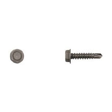Load image into Gallery viewer, 100 Pcs Black Ind Hex Head Tek Screws - 8x1/2&quot;1/4&quot; Hex Size #2 Tek Pt