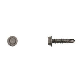 100 Pcs Black Ind Hex Head Tek Screws - 8x1/2