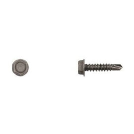 50 Pcs Black Ind Hex Head Tek Screws - 10x3/4