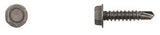 50 Pcs Black Ind Hex Head Tek Screws - 10x3/4