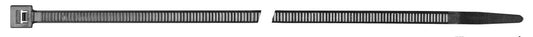 100 Pcs Black Nylon Cable Ties - 14" Long 50 lbs. Tensile Strg.