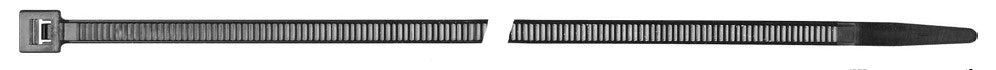 100 Pcs Black Nylon Cable Ties - 14" Long 50 lbs. Tensile Strg.
