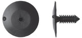 25 Pcs Black Polypropylene Hood Ret - 7mm Hole Size 35mm Hd Dia