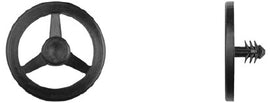 MAIN ST COLLECTIVE 15 Pack Black Nylon Hood Insulation Clips – 5mm Hole Size, 9mm Stem Length
