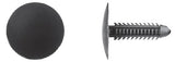 25 Pcs Black Nylon Shield Retainers - 1/4